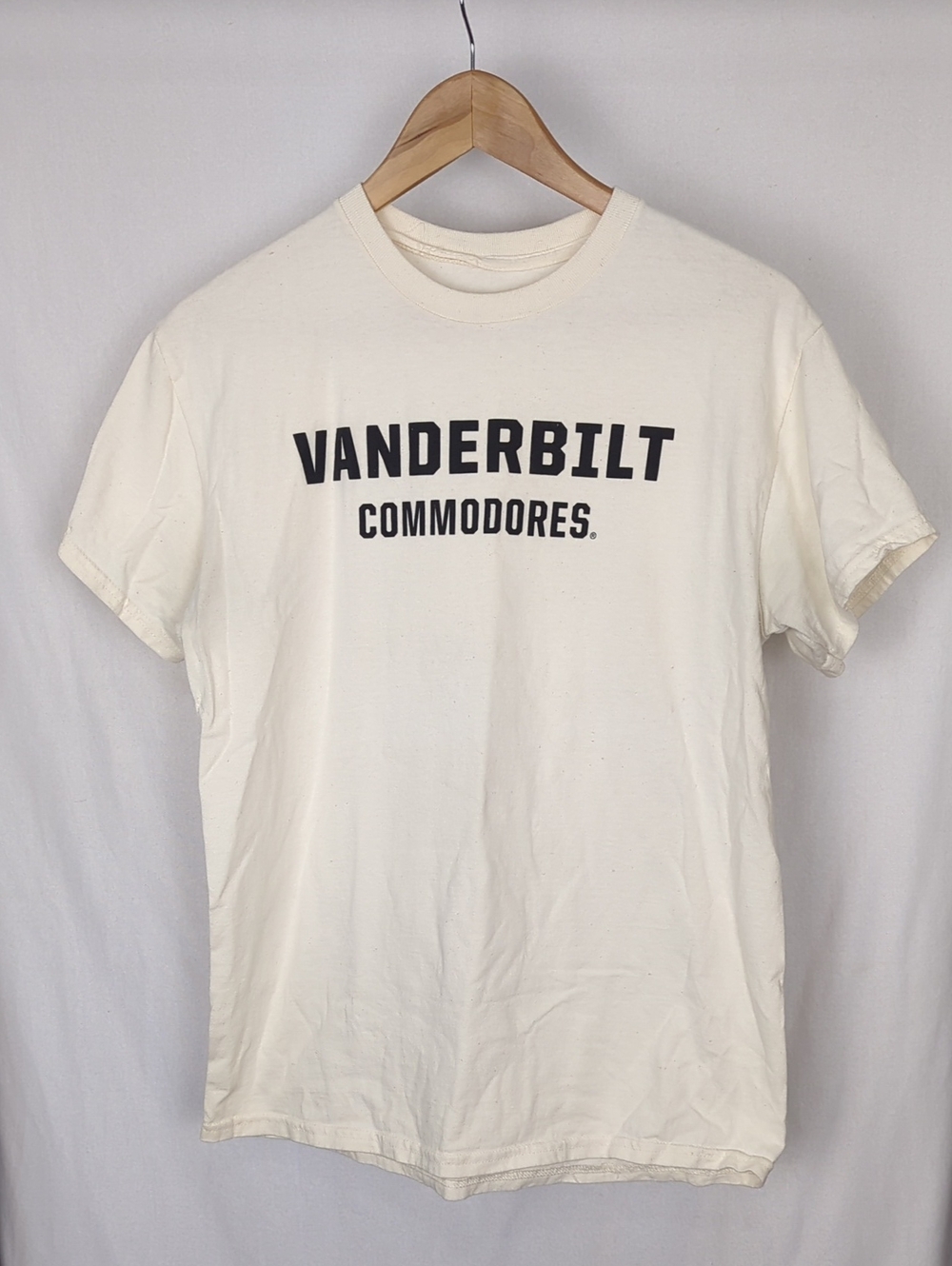 VANDERBILT Commodores Cream Graphic Collegiate Tee